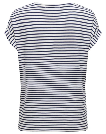 Only - ONLMoster Stripe O-Neck T-Shirt - Cloud Dancer